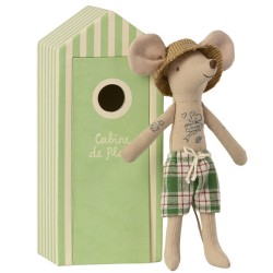 Dad mouse in his beach hut