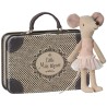 Big sister ballerina MOUSE in a metal suitcase