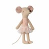 Big sister ballerina MOUSE in a metal suitcase