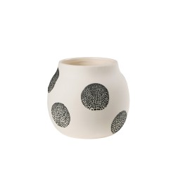 Stoneware vase pearl