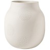 Vase en céramique crème perlé