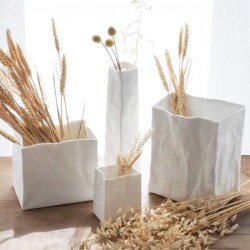 Crumpled bag vase (L)