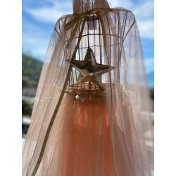 Salmon and gold tulle TUTU gm