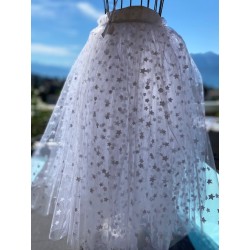 White tulle TUTU gm with stars