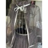 Anthracite and silver glitter sm Tulle CAPE