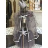 Anthracite and silver glitter sm Tulle CAPE