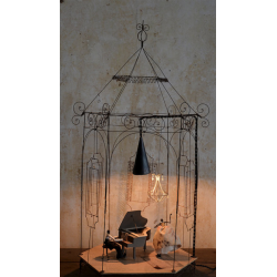 THE PIANO Lamp in iron wire